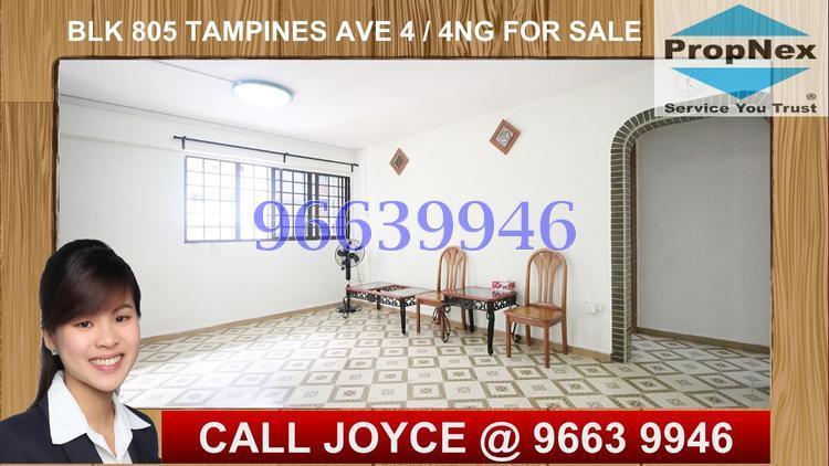 Blk 805 Tampines Avenue 4 (Tampines), HDB 4 Rooms #155005682